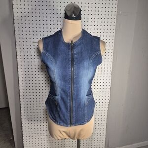 Denim Sleeveless Vest